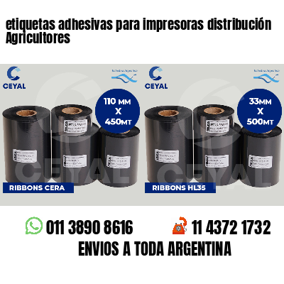 etiquetas adhesivas para impresoras distribución Agricultores
