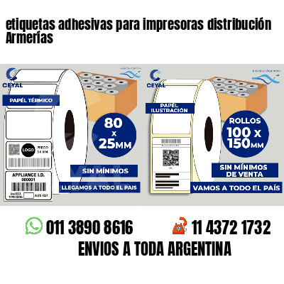 etiquetas adhesivas para impresoras distribución Armerías