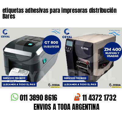 etiquetas adhesivas para impresoras distribución Bares