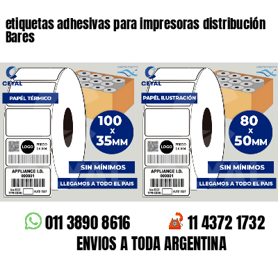 etiquetas adhesivas para impresoras distribución Bares