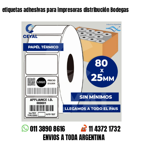 etiquetas adhesivas para impresoras distribución Bodegas