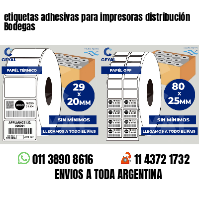 etiquetas adhesivas para impresoras distribución Bodegas