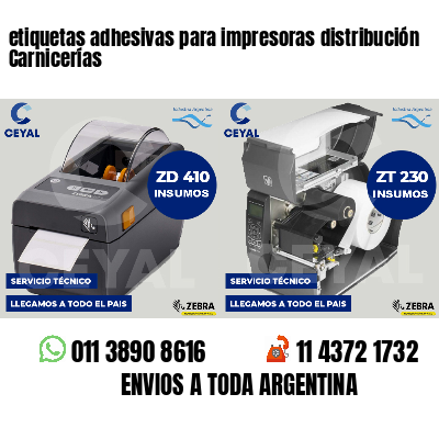 etiquetas adhesivas para impresoras distribución Carnicerías