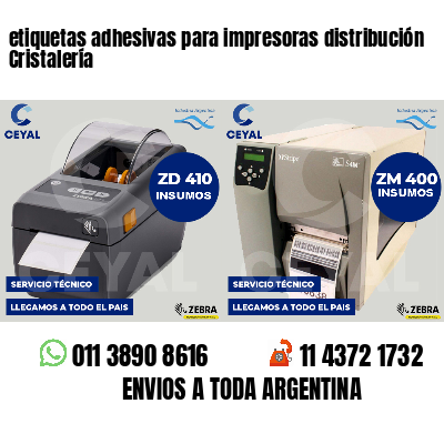 etiquetas adhesivas para impresoras distribución Cristalería