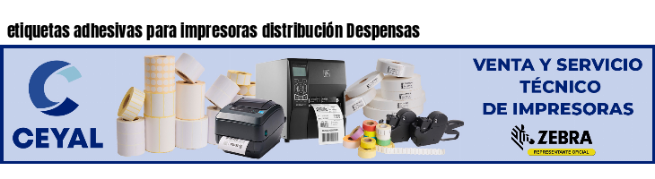 etiquetas adhesivas para impresoras distribución Despensas