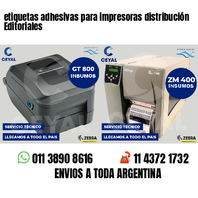etiquetas adhesivas para impresoras distribución Editoriales