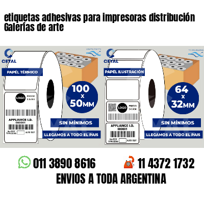 etiquetas adhesivas para impresoras distribución Galerías de arte