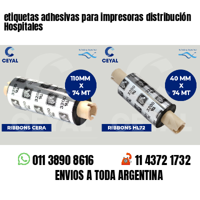 etiquetas adhesivas para impresoras distribución Hospitales