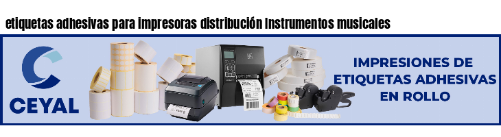etiquetas adhesivas para impresoras distribución Instrumentos musicales