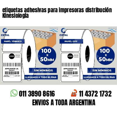 etiquetas adhesivas para impresoras distribución Kinesiología