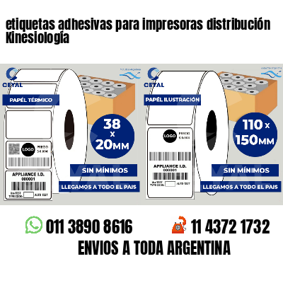 etiquetas adhesivas para impresoras distribución Kinesiología