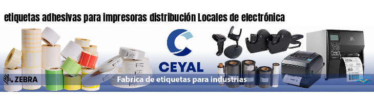 etiquetas adhesivas para impresoras distribución Locales de electrónica