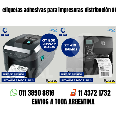 etiquetas adhesivas para impresoras distribución SPA