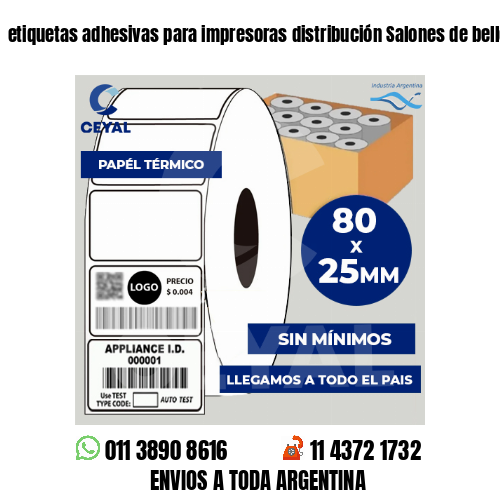 etiquetas adhesivas para impresoras distribución Salones de belleza