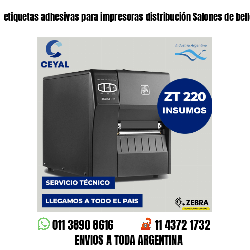 etiquetas adhesivas para impresoras distribución Salones de belleza