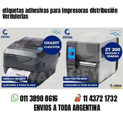 etiquetas adhesivas para impresoras distribución Verdulerías