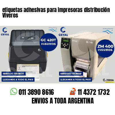 etiquetas adhesivas para impresoras distribución Viveros