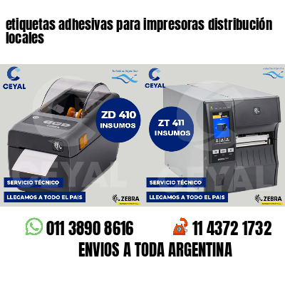 etiquetas adhesivas para impresoras distribución locales