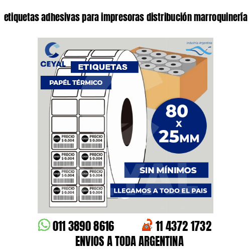 etiquetas adhesivas para impresoras distribución marroquinería