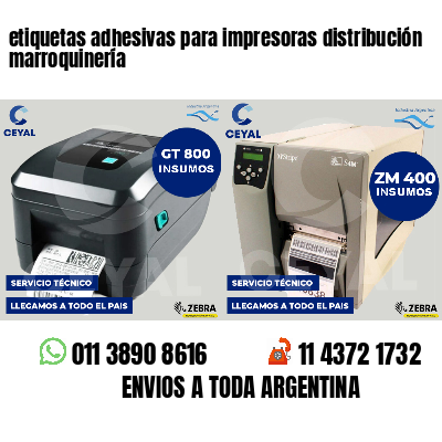 etiquetas adhesivas para impresoras distribución marroquinería