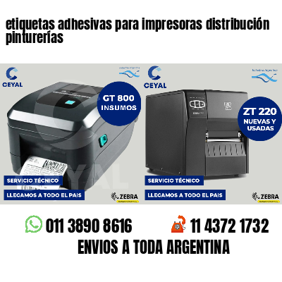 etiquetas adhesivas para impresoras distribución pinturerías