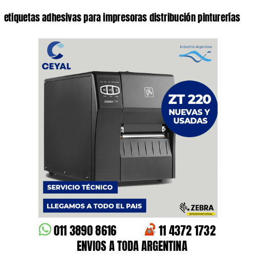 etiquetas adhesivas para impresoras distribución pinturerías