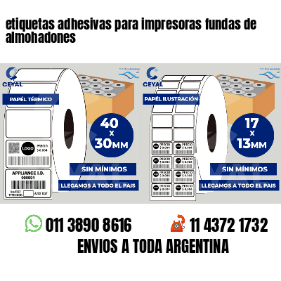 etiquetas adhesivas para impresoras fundas de almohadones