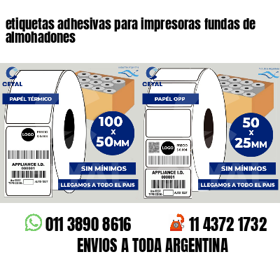 etiquetas adhesivas para impresoras fundas de almohadones