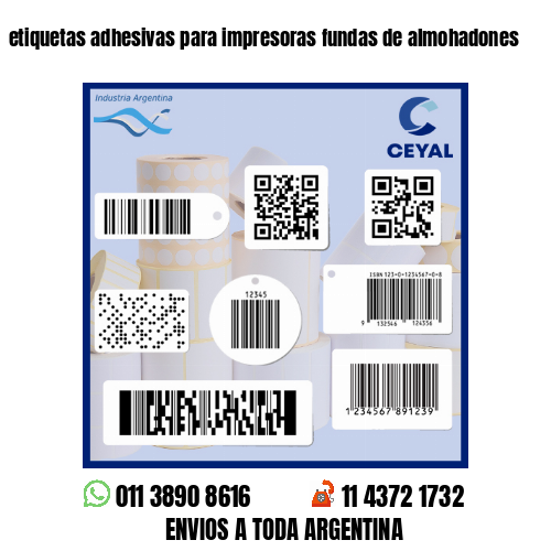 etiquetas adhesivas para impresoras fundas de almohadones