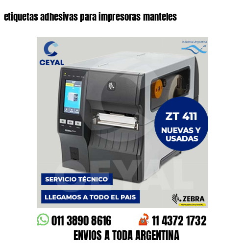 etiquetas adhesivas para impresoras manteles
