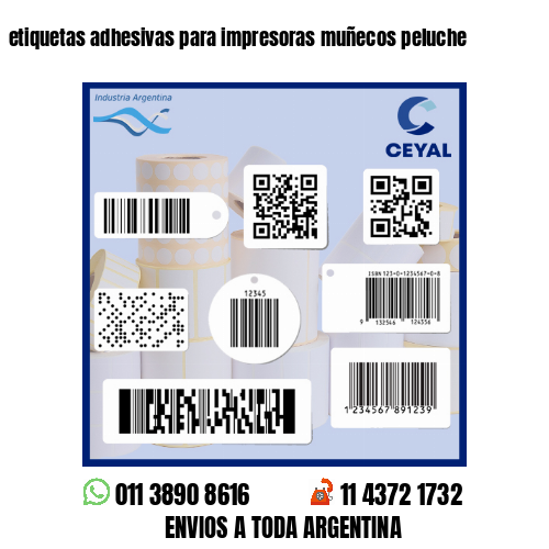 etiquetas adhesivas para impresoras muñecos peluche