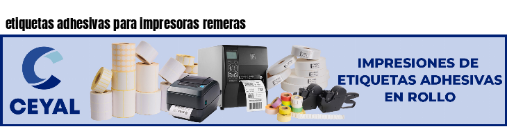 etiquetas adhesivas para impresoras remeras