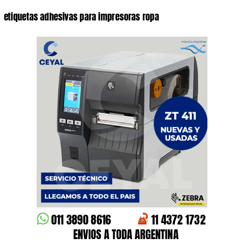 etiquetas adhesivas para impresoras ropa