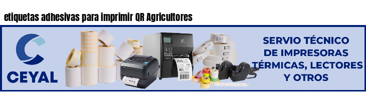 etiquetas adhesivas para imprimir QR Agricultores