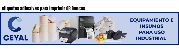 etiquetas adhesivas para imprimir QR Bancos