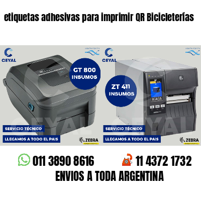 etiquetas adhesivas para imprimir QR Bicicleterías