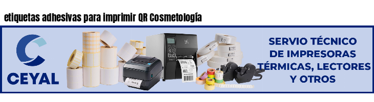 etiquetas adhesivas para imprimir QR Cosmetología