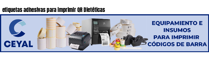 etiquetas adhesivas para imprimir QR Dietéticas