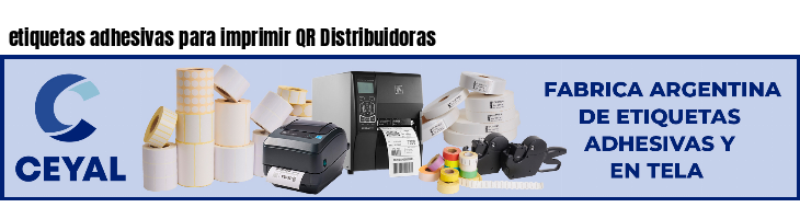 etiquetas adhesivas para imprimir QR Distribuidoras