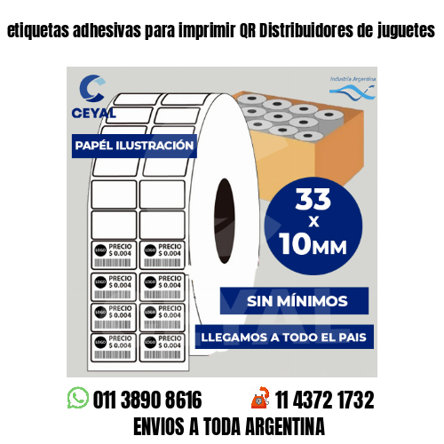 etiquetas adhesivas para imprimir QR Distribuidores de juguetes