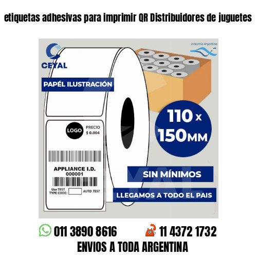 etiquetas adhesivas para imprimir QR Distribuidores de juguetes