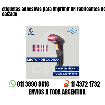 etiquetas adhesivas para imprimir QR Fabricantes de calzado