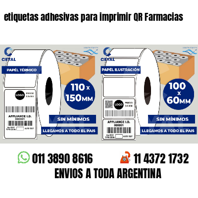 etiquetas adhesivas para imprimir QR Farmacias