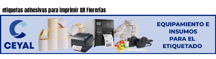 etiquetas adhesivas para imprimir QR Florerías