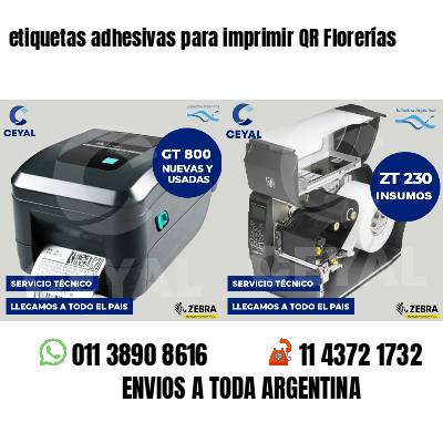 etiquetas adhesivas para imprimir QR Florerías