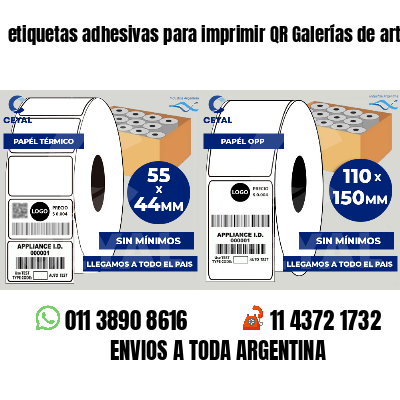 etiquetas adhesivas para imprimir QR Galerías de arte