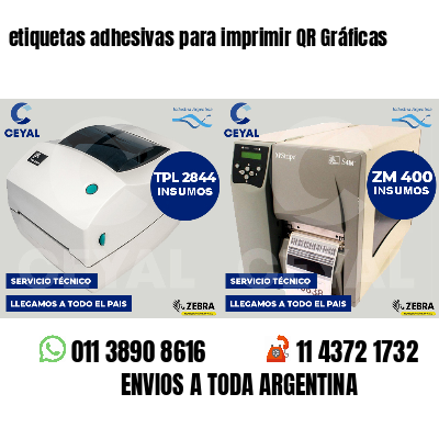 etiquetas adhesivas para imprimir QR Gráficas
