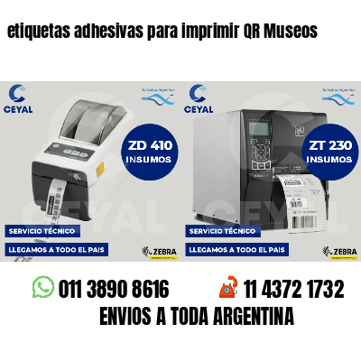 etiquetas adhesivas para imprimir QR Museos