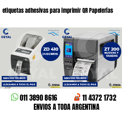 etiquetas adhesivas para imprimir QR Papelerías