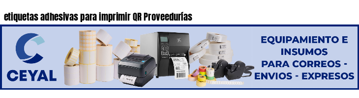 etiquetas adhesivas para imprimir QR Proveedurías